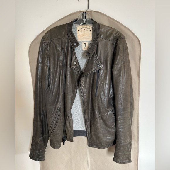 John Varvatos Converse Leather Jacket